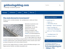 Tablet Screenshot of geldanlageblog.com